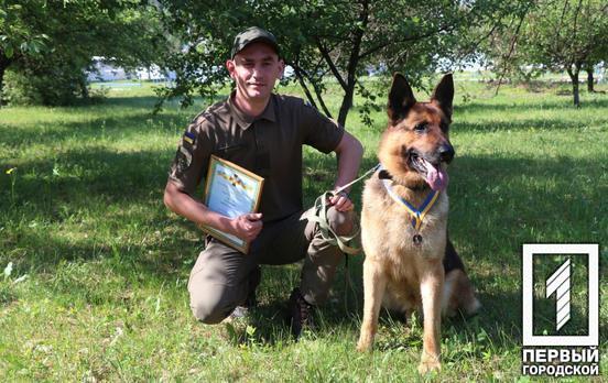 Конкурент пса Патрона із Кривого Рогу: службового собаку нацгвардійців Джека нагородили медаллю «За віддану службу»