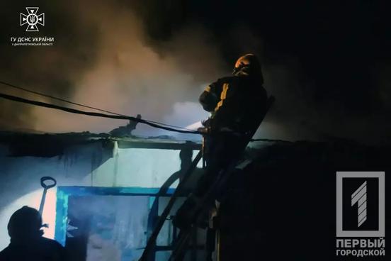 Неподалік Кривого Рогу рятувальники боролися із масштабною пожежею в закинутому будинку3