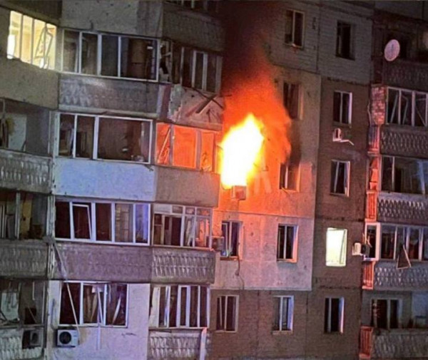 Нічний повітряний бій над Одесою завершився пожежею та загиблими0