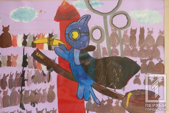 У Кривому Розі відкрилася виставка дитячих робіт «Синій кіт», щоб підтримати юних художників Херсонщини4