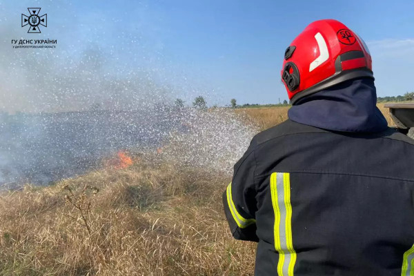 На Дніпропетровщині протягом минулої доби пожежами знищено понад 11 га родючої землі в екосистемах  2