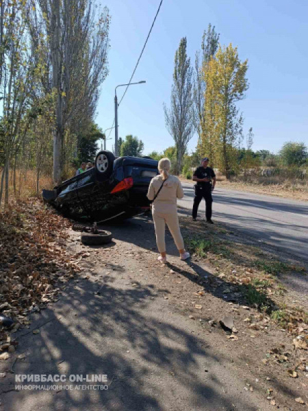 У Кривому Розі вагітна водійка не справилась з керуванням1