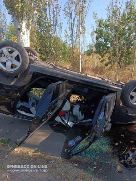 У Кривому Розі вагітна водійка не справилась з керуванням2