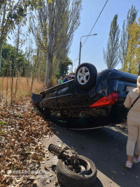 У Кривому Розі вагітна водійка не справилась з керуванням0