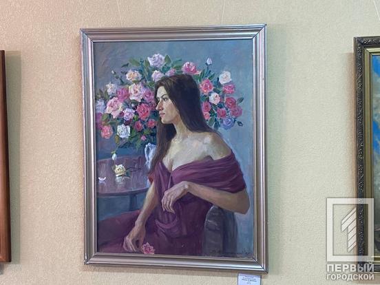 Барвисті портрети, заворожуючі пейзажі та патріотична скульптура з красномовним посилом рф: у Криворізькому державному педагогічному університеті відкрилася виставка робіт викладачів кафедр образотворчого та декоративного мистецтва і дизайну4