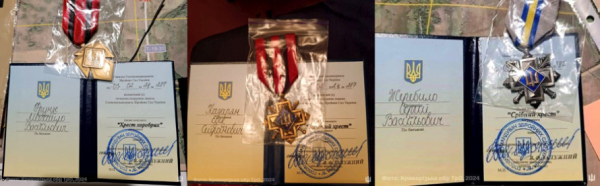 Бійців  криворізької 129 ОкрБ ТрО нагородили особистими відзнаками за хоробрість та мужність1