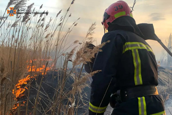 На Дніпропетровщині у вихідні значно зросла кількість пожеж в екосистемах3