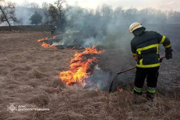 На Дніпропетровщині у вихідні значно зросла кількість пожеж в екосистемах0