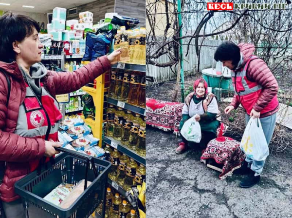 Волонтери Червоного Хреста допомагають пенсіонерам в Кривому Розі