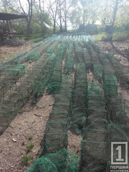 26 браконьєрських сіток та понад 140 раколовок вилучив рибпатруль з Карачунівського водосховища під час рейду1