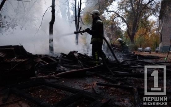 Густий дим та язики полум’я: у Покровському районі Кривого Рогу приборкали пожежу