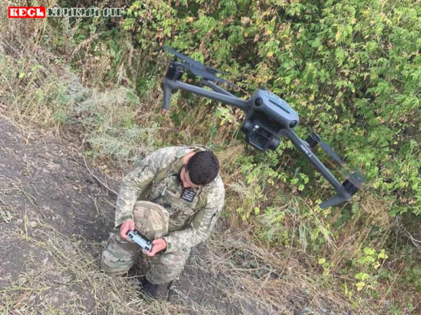 Запуск дрону в підрозділі «Регбісти» з Кривого Рогу