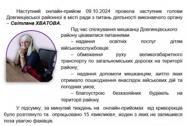 У Кривому Розі минулого тижня  на «онлайн-прийомах» у контакт-центрі 1520 було розглянуто 15 нагальних питань від криворіжців 1