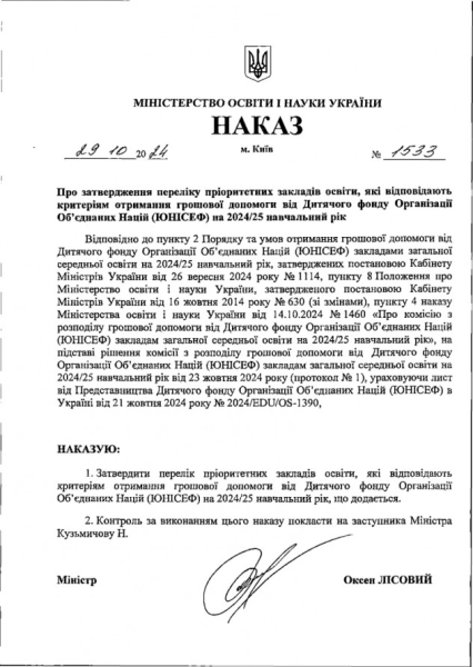 ЮНІСЕФ виділяє кошти на ремонт та підготовку до зими 15 криворізьких освітніх закладів: подробиці1