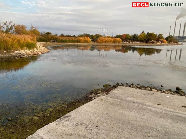 Водосховище в Зеленодольську Криворізького району суттєво обміліло