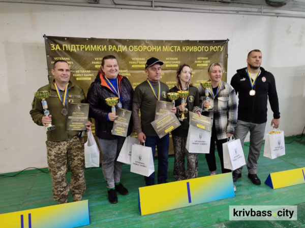 VETERANS FAMILY GAMES: ветерани Кривого Рогу показали майстерність у кульовій стрільбі4