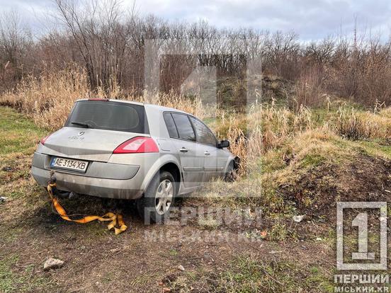 У Кривому Розі Renault вилетів у кювет, а Volkswagen - на узбіччя2