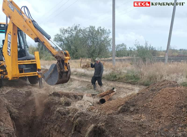 Новий екскаватор працює в Нивотрудівській громаді Криворізького району