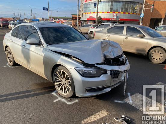 Обидві автівки доведеться ремонтувати: на перехресті Миру та Кобилянського вдарилися BMW і SsangYong1