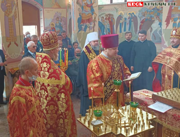 Богослужіння в Святогеоргієвській дзвіниці в Кривому Розі