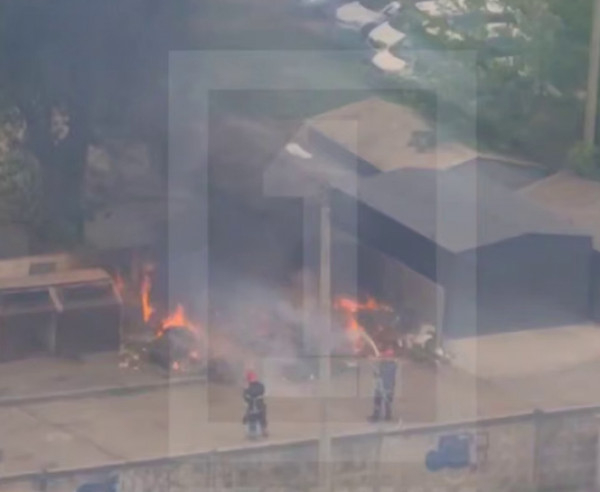 У Кривому Розі хтось невідомий підпалив смітник1