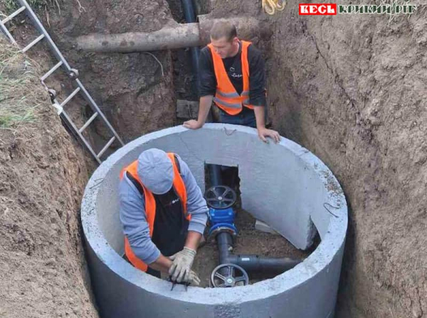 Новий водогін у Малій Долині в Криворізькому районі
