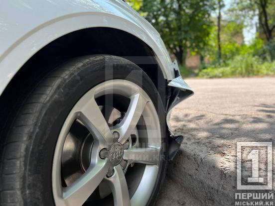 Усі відбулися переляком: на Гурова Audi зачепила велосипедиста2