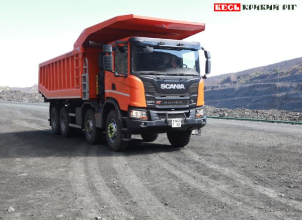 Новий самоскид Scania в кар'єрі в Кривому Розі