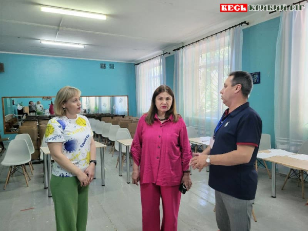 Наталя Стрига в місці тимчасового перебування ВПО в Кривому Розі