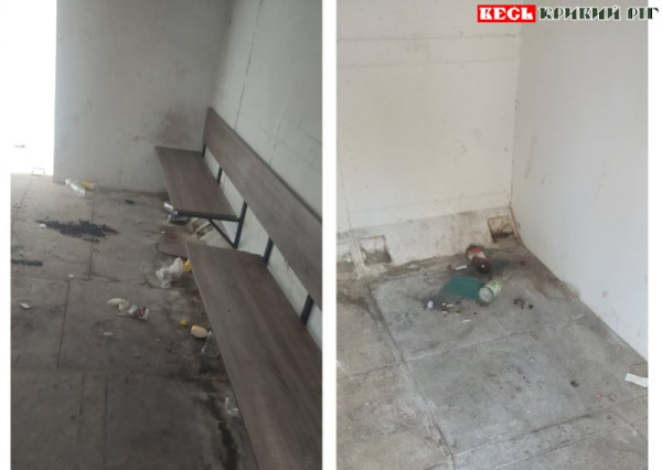 Укриття вандали перетворюють на смітник в Кривому Розі