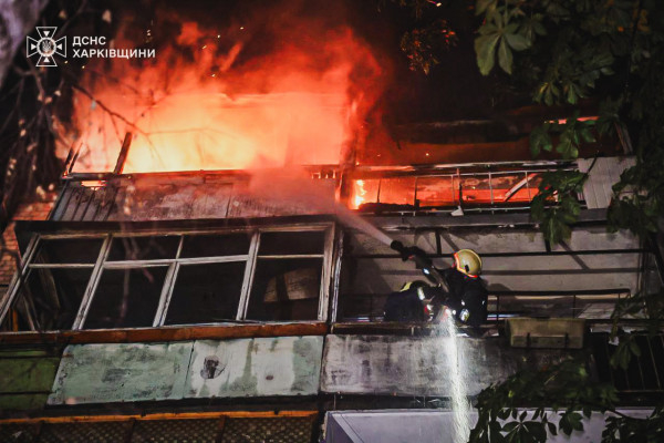 Війська рф вночі вдарили по Харкову 17-ма безпілотниками: зруйновано будинки, є загиблі та багато постраждалих0