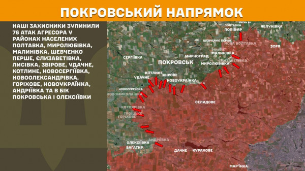 Ворог збільшив інтенсивність атак на Покровському напрямку з метою прорвати фронт8