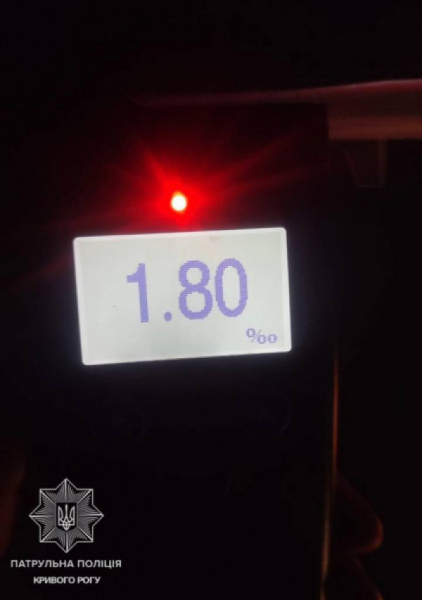 У Кривому Розі чоловік під час комендантської години роз'їжджав напідпитку за кермом автомобіля0
