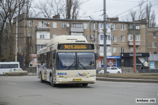 У Кривому Розі змінили графік руху автобусу №302: новий час першого рейсу у будні