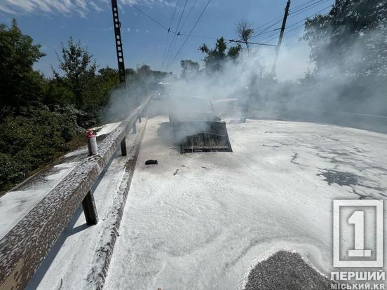 У Тернівському районі Кривого Рогу на дорозі згорів ВАЗ2