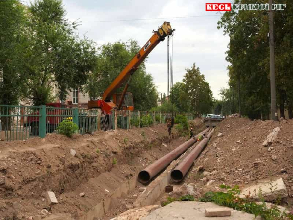 Капремонт теплопроводу на вул. Соборності в Кривому Розі