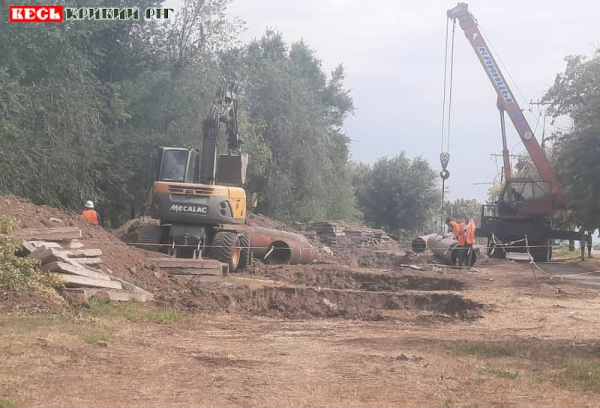 Ремонт теплотраси на вул. Електричній в Кривому Розі