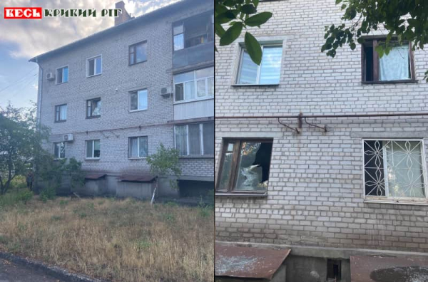 Житлова багатоповерхівка постраждала від удару шахедами по Кривому Рогу