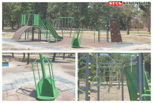 Дитячій майданчик пошкоджено в парку Ювілейному в Кривому Розі