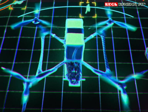 FPV-дрон на полюванні – фото з екрану оператора