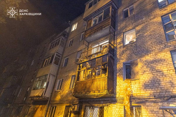 Вночі під масовантим ударом ворога знову опинилася Харківщина, є постраждалі, серед них — троє рятувальників4