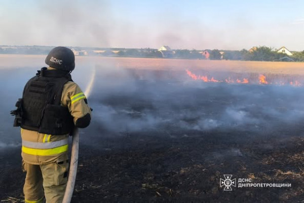 За минулу добу на Дніпропетровщині сталося 44 пожежі в екосистемах, внаслідок чого вигоріло понад 35 га землі4