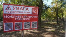 Чверть території України залишається небезпечною через міни