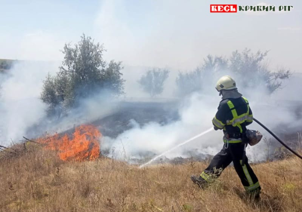 Рятувальники Дніпропетровщини приборкують пожежу в екосистемі