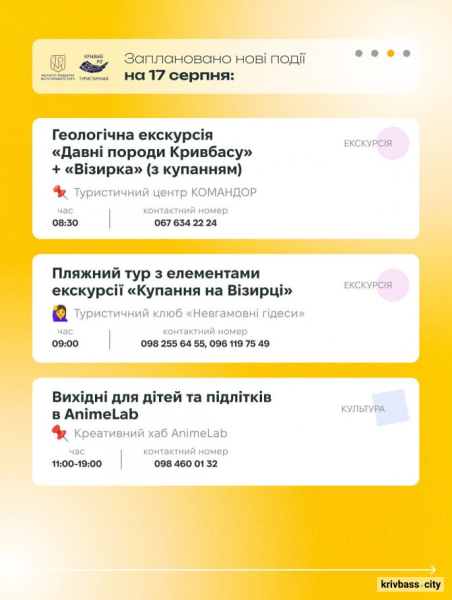 Криворізький вікенд: свіжі новини про події в місті 16 та 17 серпня3