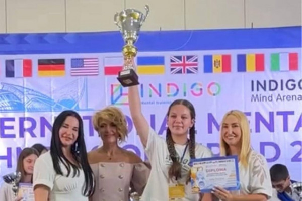 Софія Тювікова з Кривого Рогу стала переможницею міжнародної олімпіади з ментальної арифметики0