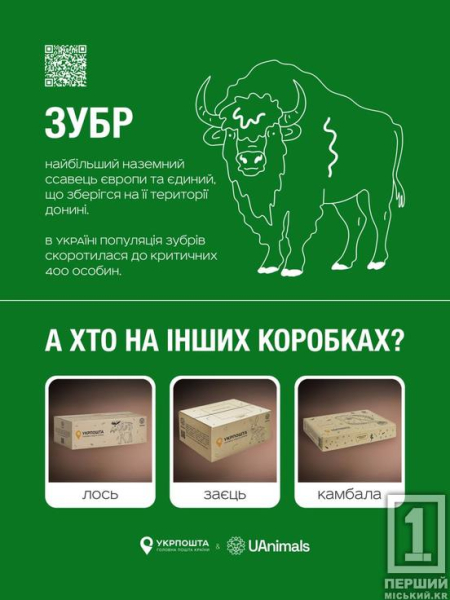 «Укрпошта» та UAnimals рятують беззахисних: на поштових коробках зображуватимуть тварин, що постраждали від війни, та корисні QR-коди3