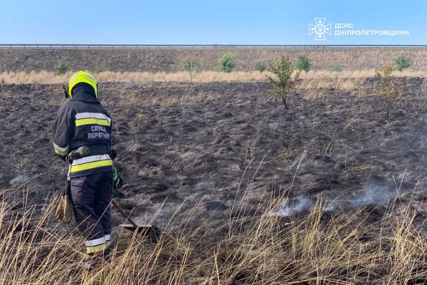 На Дніпропетровщині протягом доби вогнеборці ліквідували 37 пожеж в екосистемах0