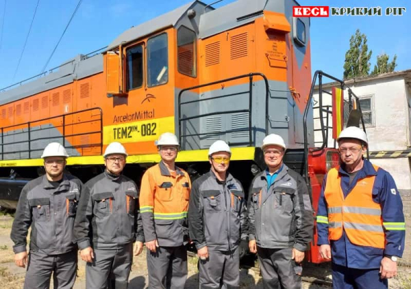 Ремонт тепловоза в Залізничному цеху АрселорМітал Кривий Ріг