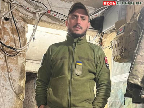 Микола Куделя, депутат райради з Кривого Рогу на фронті
